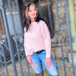 Pink Pocket Sweater